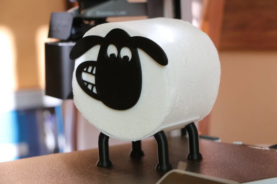 Giá Đỡ Cuộn Giấy Vệ Sinh Hình Cừu Shaun - Image 4