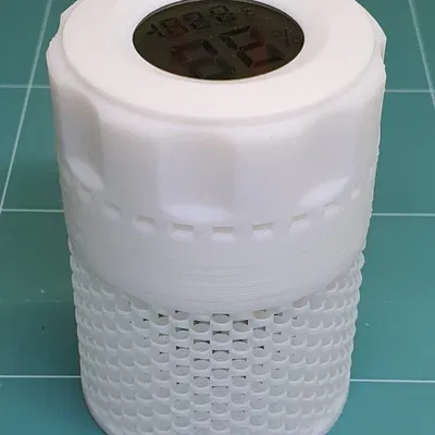 Hộp đựng chất hút ẩm cho cuộn dây có đo độ ẩm - lưới chắc chắn, nắp thông hơi