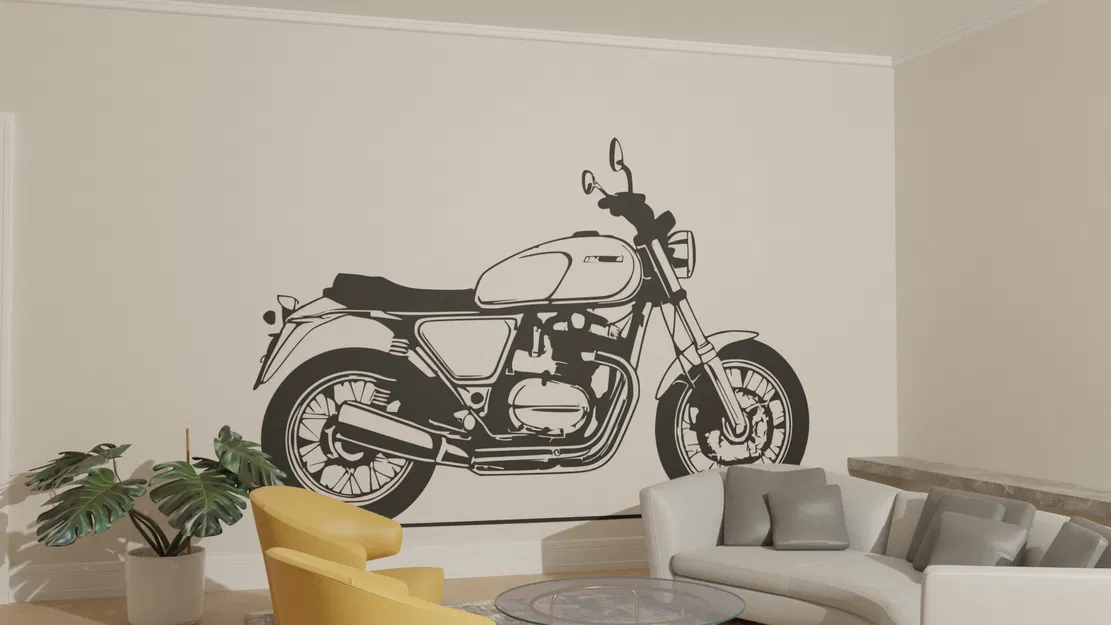 Tranh Treo Tường Xe Máy 2D - Image 1