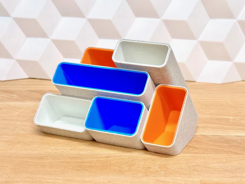 Kệ Tổ Chức Bàn Làm Việc Nghiêng (Tối Giản, Hiện Đại và Đầy Màu Sắc) - Image 7