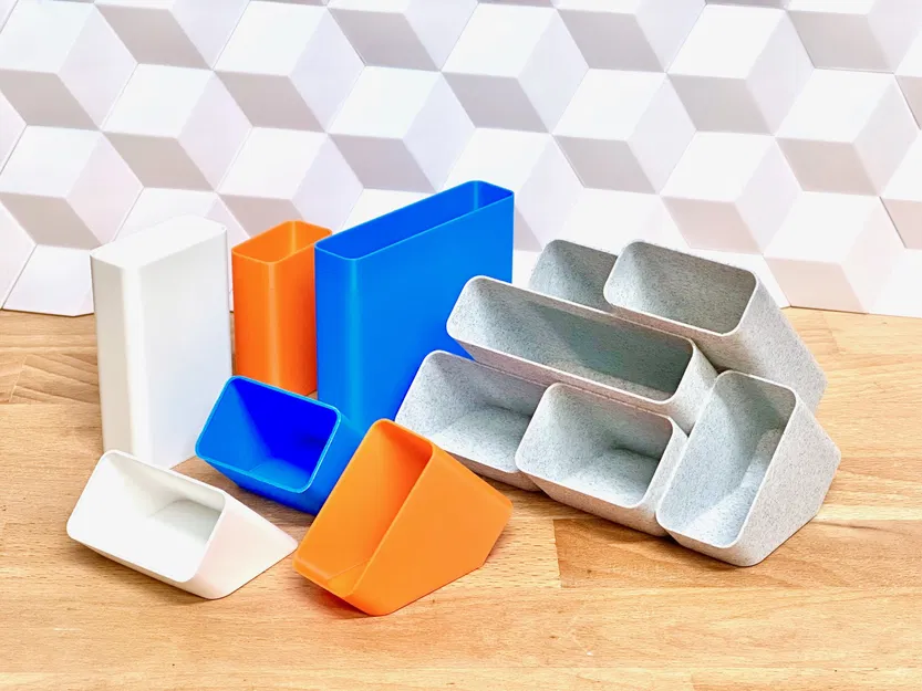 Kệ Tổ Chức Bàn Làm Việc Nghiêng (Tối Giản, Hiện Đại và Đầy Màu Sắc) - Image 8