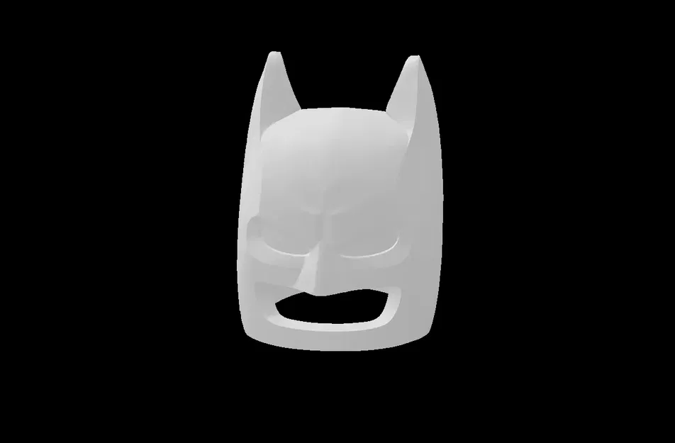 Mặt nạ Batman Tương thích Lego (3320pb01.dat) Đầu Minifig Mắt Nổi - Image 1