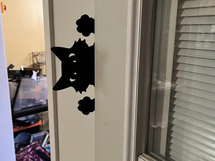 Giá đỡ cửa hình mèo đáng yêu treo tường - Image 3