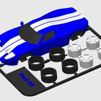 Mô hình xe Ford GT bộ ráp