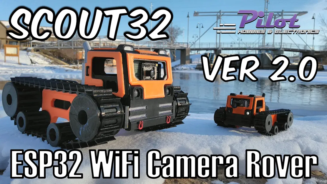 Scout32 ESP32 WiFi FPV Camera Rover - Image 1