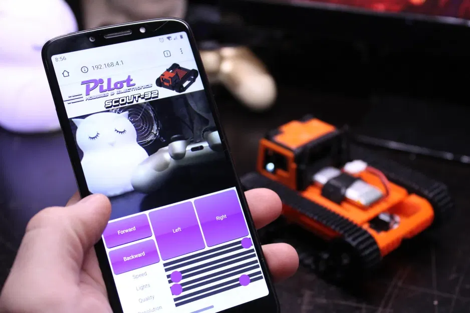 Scout32 ESP32 WiFi FPV Camera Rover - Image 11