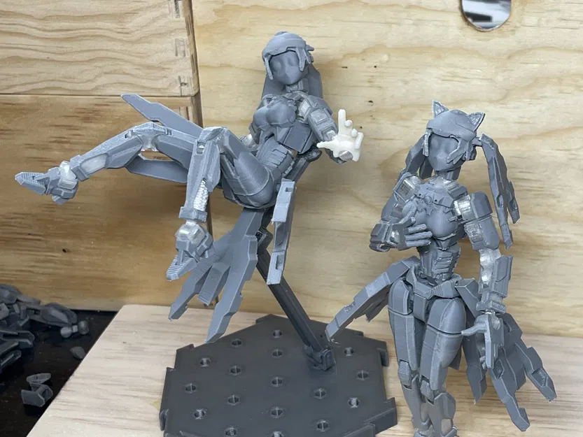 Sisters 13 Mô hình khớp nối in 3D (Biến thể Mecha girl của Dummy 13) - Image 3