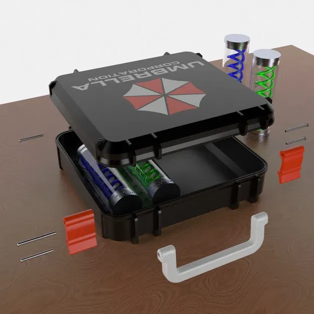 Hộp Đựng Đồ Tập Đoàn Umbrella In Nhiều Màu và Nhiều Bộ Phận với Logo Lật Ngược - Image 4