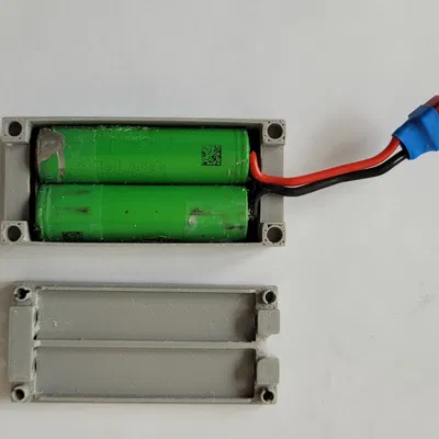 Hộp pin LEGO Technic Tương thích cho 2 pin 18650