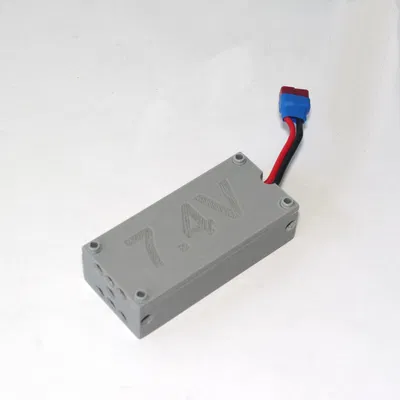 Hộp pin LEGO Technic Tương thích cho 2 pin 18650