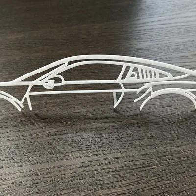 Hình bóng xe Porsche 911 992 GT3RS đứng