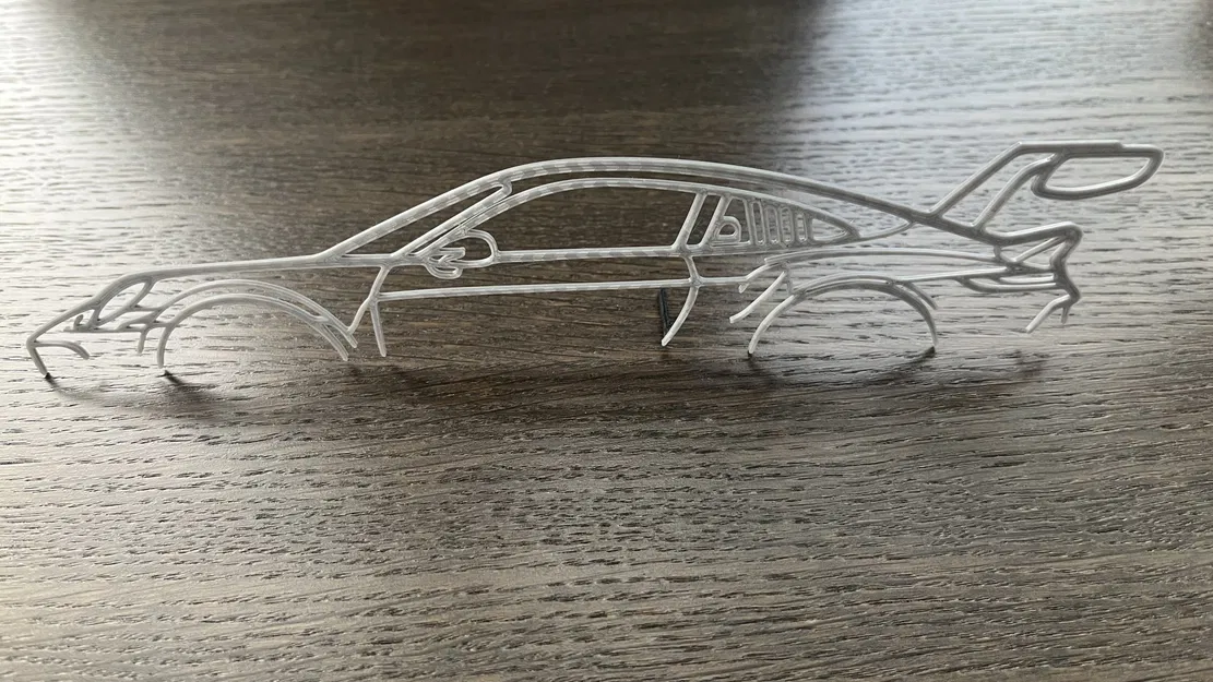 Hình bóng xe Porsche 911 992 GT3RS đứng - Image 3