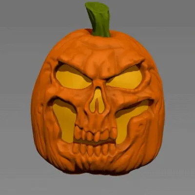 Mô hình quả bí ngô JackOlantern 6