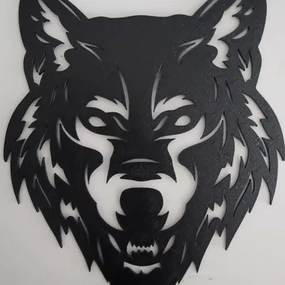 Tranh 2D "Đầu Sói"