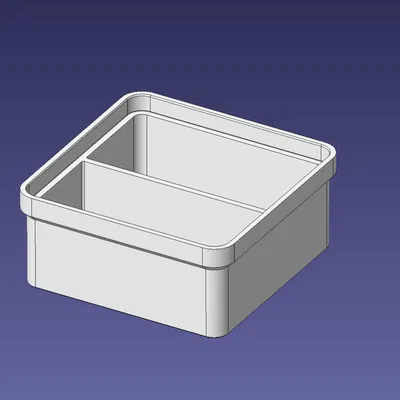 Hộp Insertbox Xếp chồng 1x1 Đơn vị, Chiều cao 1/3, Lưới 1x2