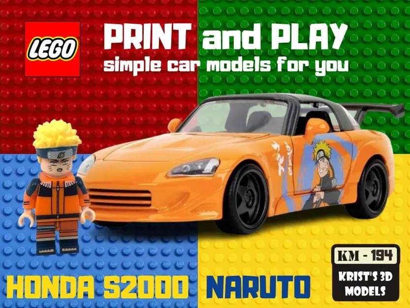 Mô hình LEGO Honda S2000 Naruto - Image 1