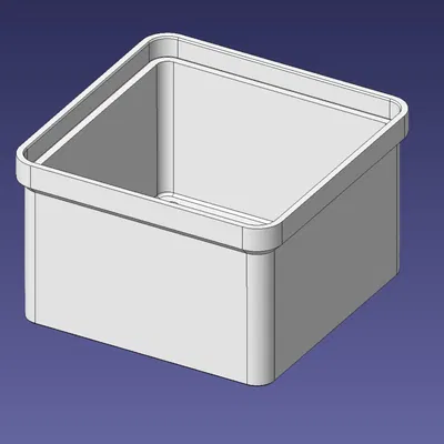 Hộp Insertbox 1x1, Nửa Chiều Cao, Có Thể Xếp Chồng