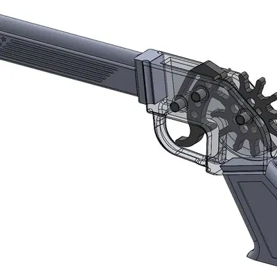 Súng Cao Su Bán Tự Động - In Toàn Bộ