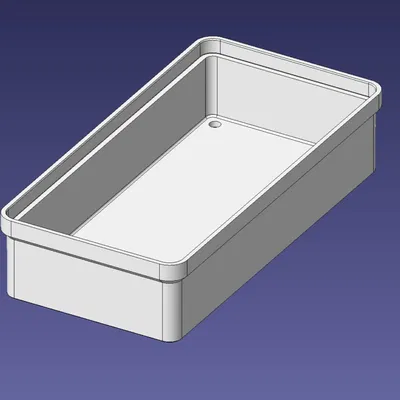 Hộp Đựng Có Thể Xếp Chồng 1x2 Đơn Vị, Cao 1/3