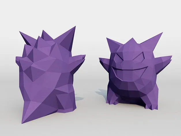 Gengar LowPoly với nụ cười tươi tắn từ Pokémon - Image 1