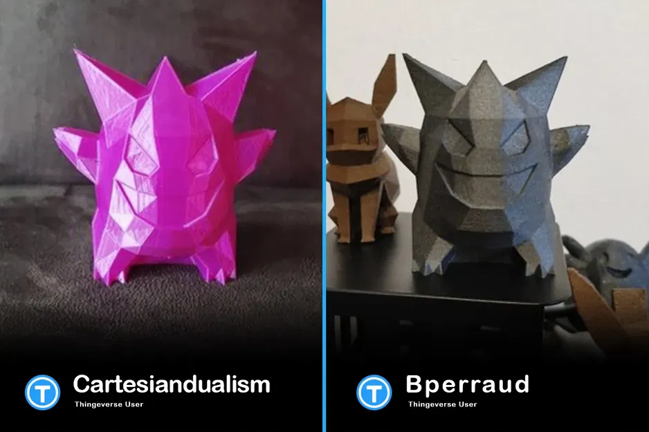 Gengar LowPoly với nụ cười tươi tắn từ Pokémon - Image 3