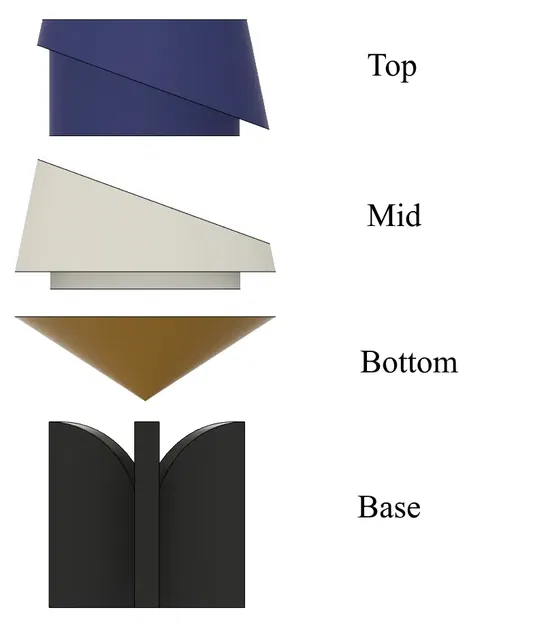 Chậu Cây Nhọn "Nhúng Đôi" (Có Đế Tùy Chọn) - Image 4