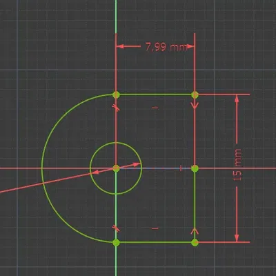 Pat Gá Gắn GoPro Bằng FreeCAD