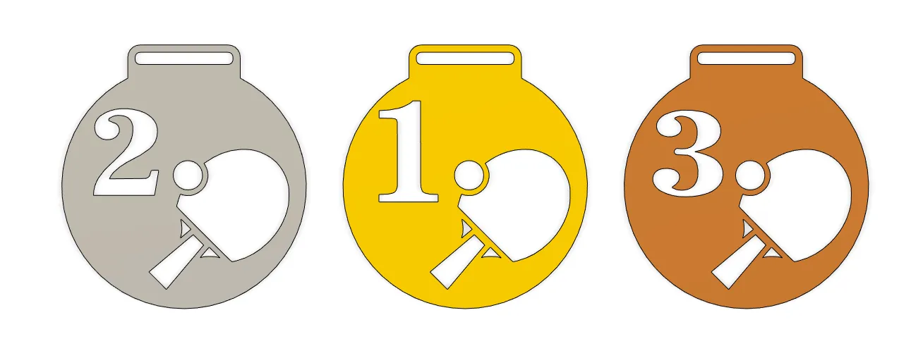 Bộ Huy Chương Bóng Bàn / Ping Pong - Image 1