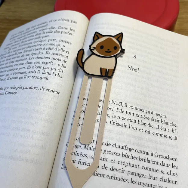 Móc Khóa Đọc Sách Mèo Xiêm Dễ Thương - Image 2