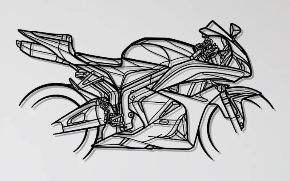 Tranh Treo Tường Honda CBR 600RR 2009 - Image 1