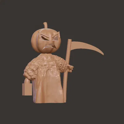 Tượng gnome Halloween hoang dã in 3D
