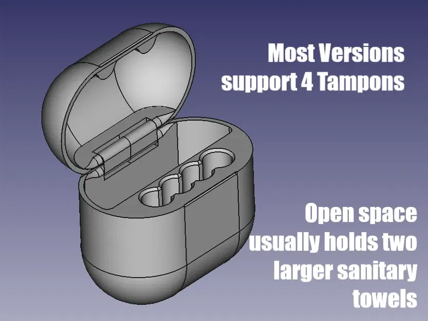 Hộp Đựng Băng Vệ Sinh & Băng Vệ Sinh Dạng Ống - Nhiều/Hỗn Hợp Kích Cỡ - Image 5