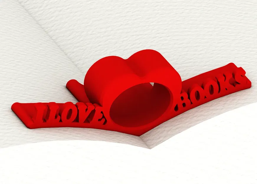 Kệ giữ sách "I LOVE BOOKS" - Phiên bản Valentine - Image 1