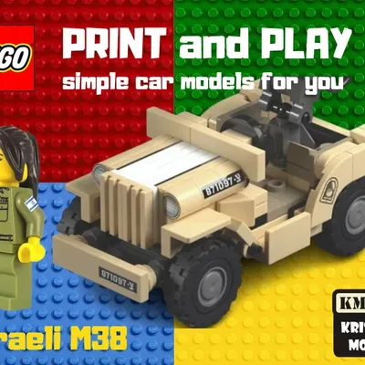 Mô Hình LEGO Xe Tải Israel M38 – 4x4