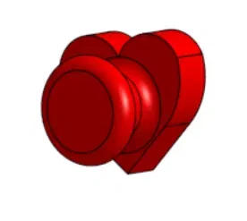 Móc Giày Crocs Hình Trái Tim - Heart Croc Jibbitz - Image 2