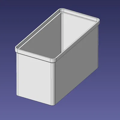 Hộp Đựng Xếp Chồng 1x2 ô, Chiều Cao Đầy Đủ, Lưới 1x1 Sortimo