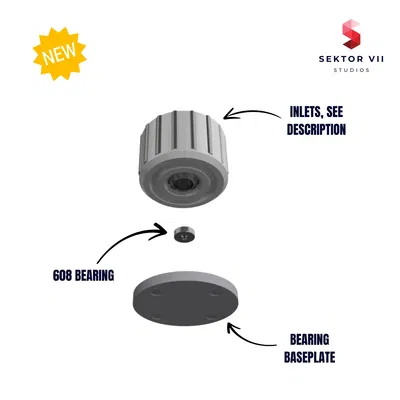 HỘP ĐỰNG NAM CHÂM / SÚNG LỤC XOAY (FILE BỔ SUNG - CÓ SỬ DỤNG VÒNG BI)