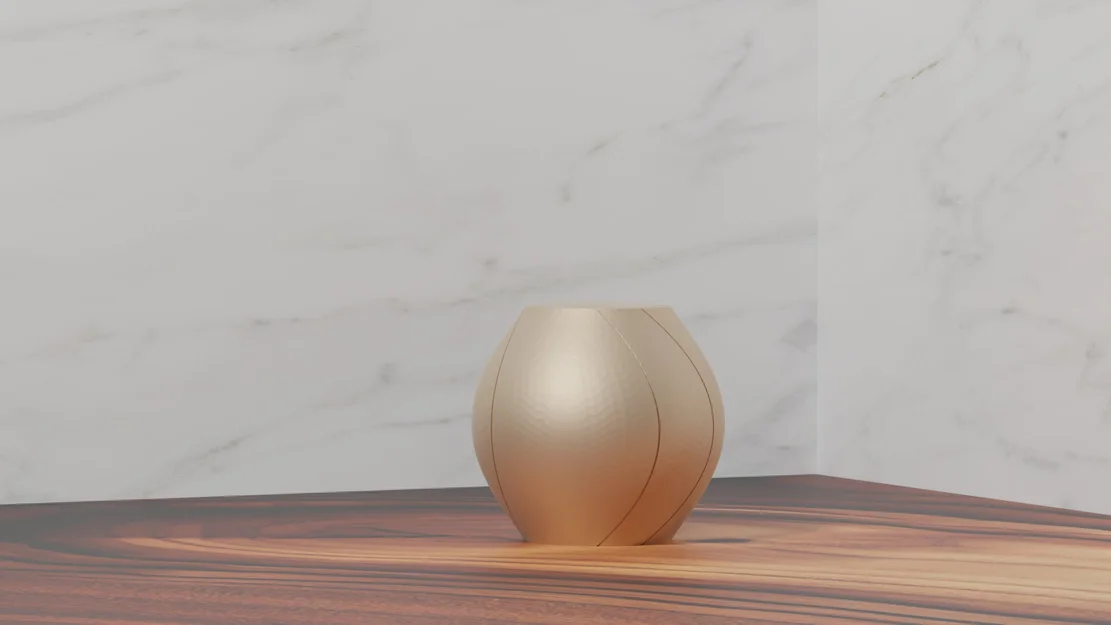 Bình tròn độc đáo dành cho in 3D bằng chế độ Vase - Image 1