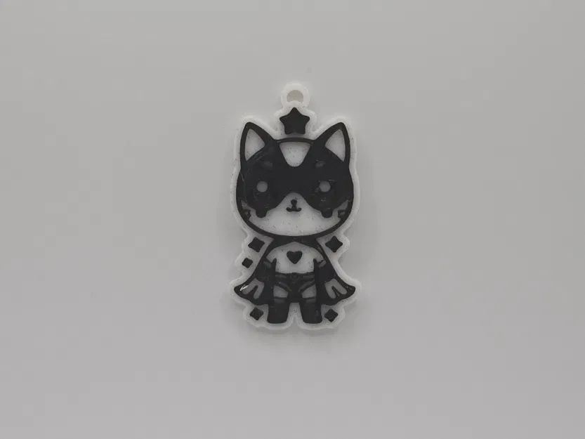 Móc Khóa Mèo Siêu Nhân Dễ Thương - Image 1