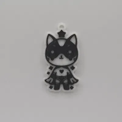 Móc Khóa Mèo Siêu Nhân Dễ Thương