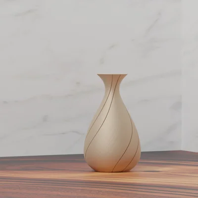 Bình hoa tối giản cổ điển cho in 3D
