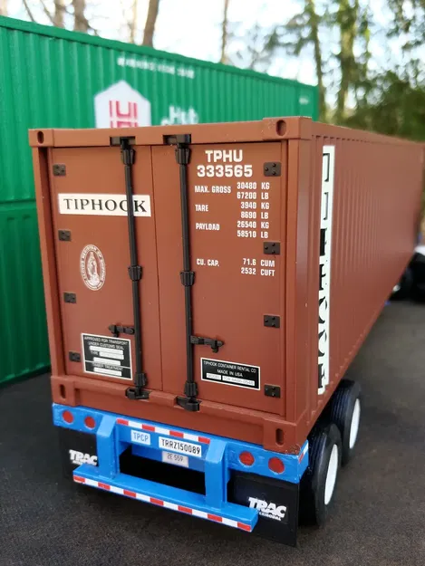 Khung Gầm Container Tương Thích Container USA Trains 40' Cho Đường Sắt Vườn - Image 1