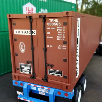Khung Gầm Container Tương Thích Container USA Trains 40' Cho Đường Sắt Vườn