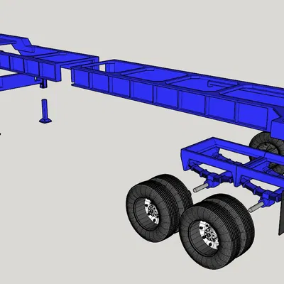 Khung Gầm Container Tương Thích Container USA Trains 40' Cho Đường Sắt Vườn