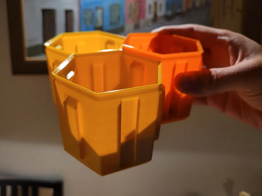 Hộp lục giác (xếp chồng, khớp nối, chế độ vase) - Image 6