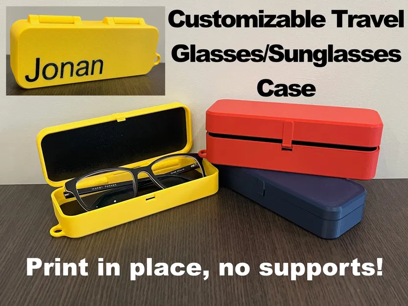 Hộp Đựng Kính Mắt Du Lịch In Liền - Image 1