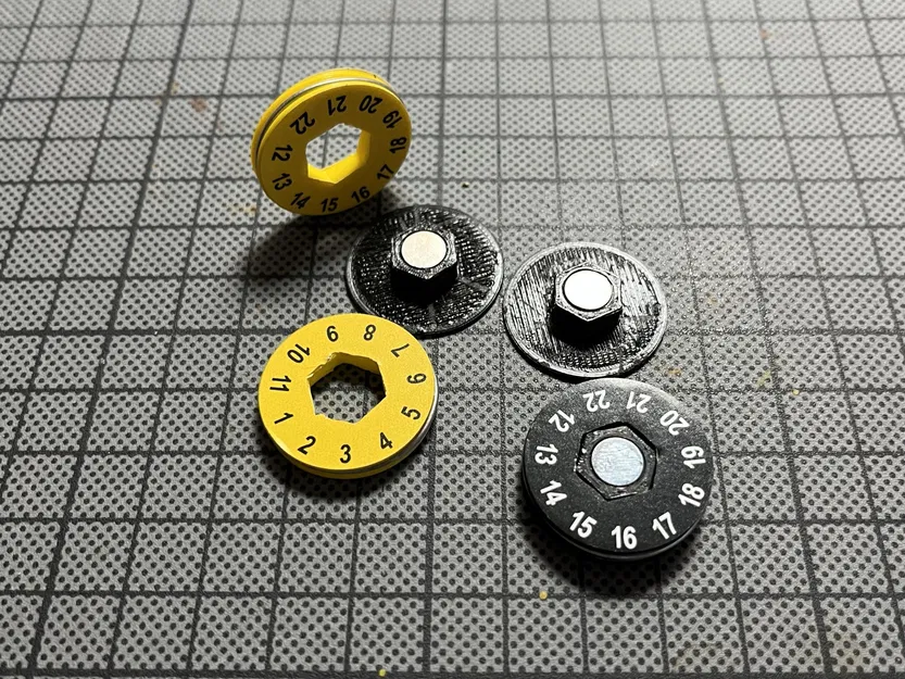 Núm Xoay HP Từ Tính Gloomhaven Frosthaven - Image 2