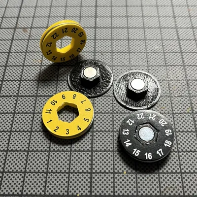 Núm Xoay HP Từ Tính Gloomhaven Frosthaven