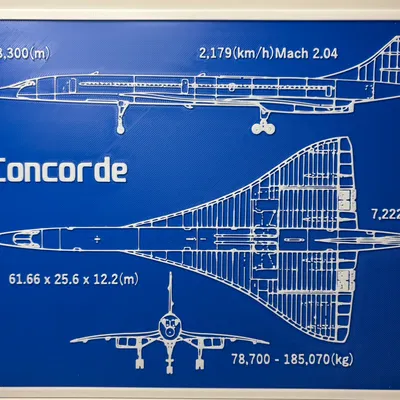 Concorde - Bản vẽ kỹ thuật