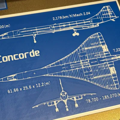 Concorde - Bản vẽ kỹ thuật